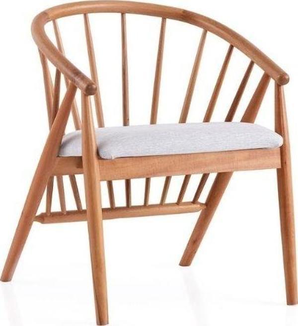 Helsa Teddy Natural Ahşap Sandalye - Image 1