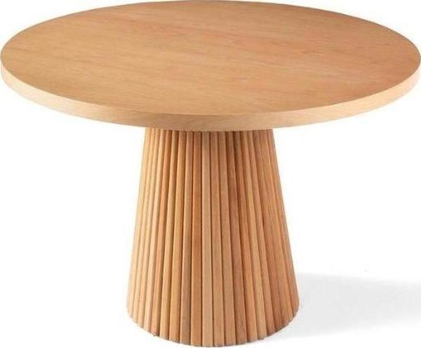 Milas Natural Ahşap Bohem Yemek Masası 90x90 - Image 1