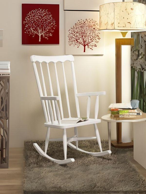 Dakota Rocker Amerikan Retro Ahşap Sallanır Sandalye - Image 1