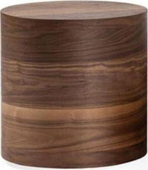 Walnut Ahşap Yan Sehpa - Image 1