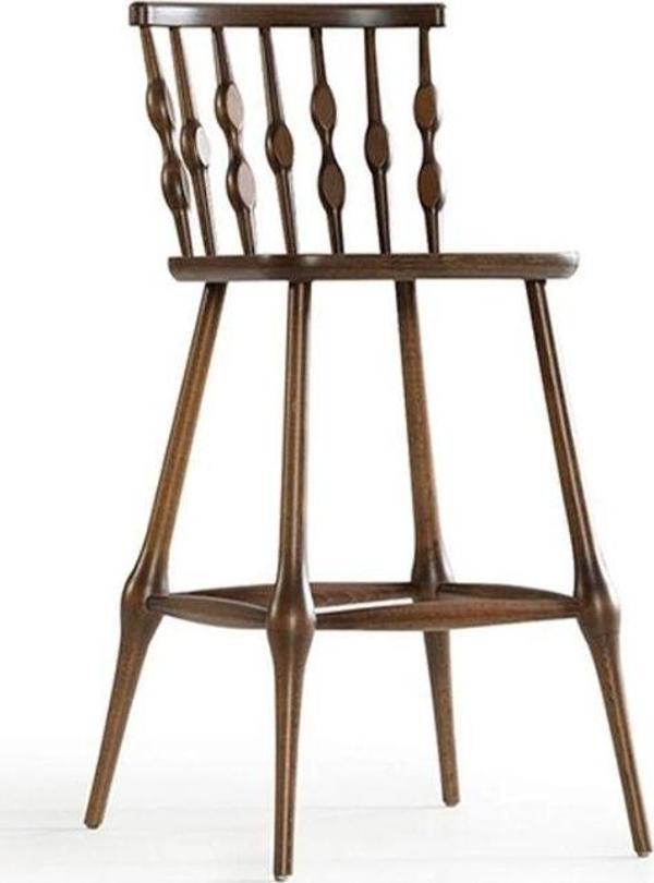 Natura Retro Ahşap Bar Sandalyesi - Image 1