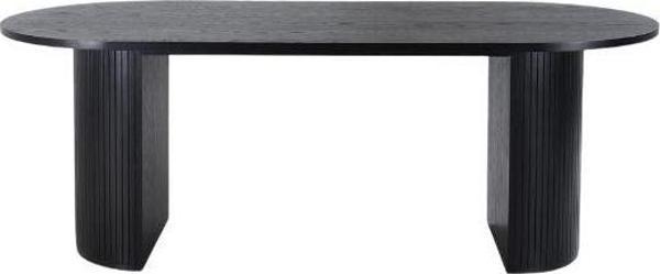 Zeno Oval Ahşap Bohem Yemek Masası 90x200 - Image 1