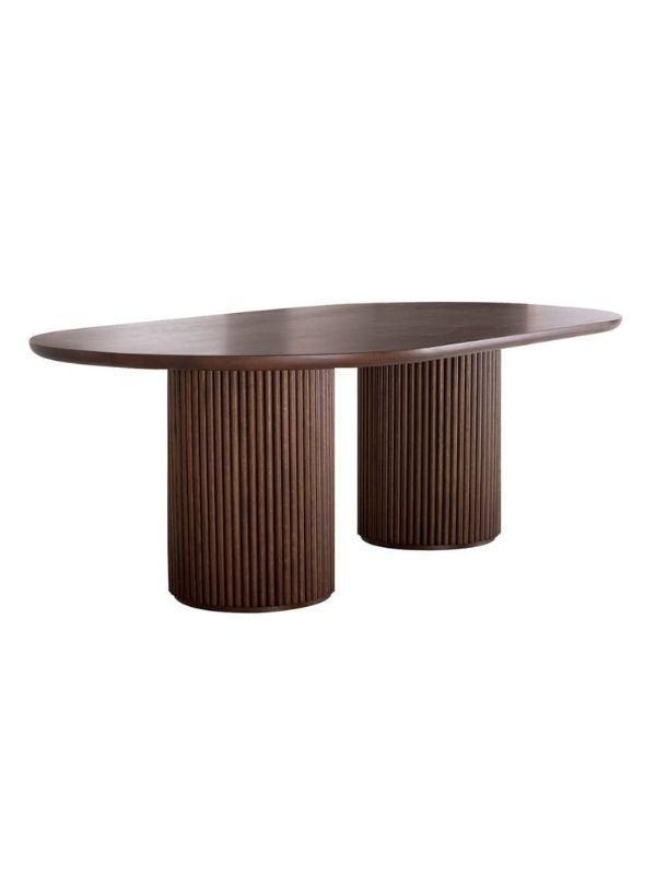 Solana Ahşap Bohem Yemek Masası 90x180 - Image 1