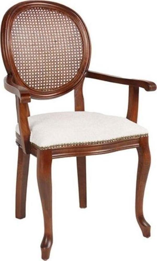 Madalyon Hazeranlı Kolçaklı Sandalye - Image 1