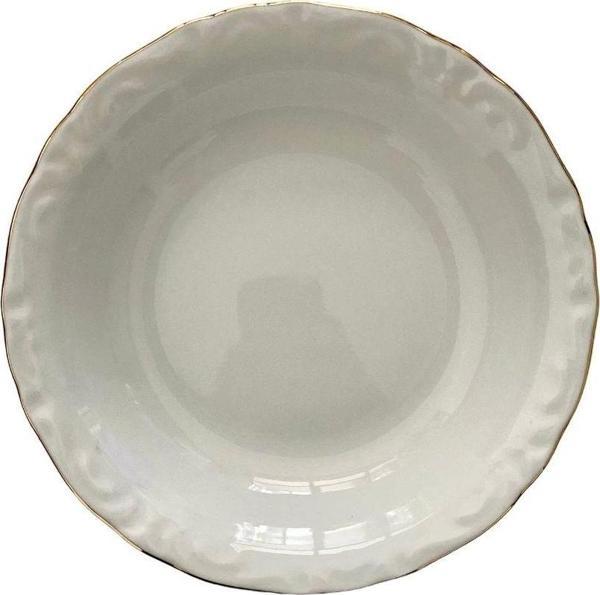 Porland 6'Lı  Altın Yaldızlı 16 Cm Porselen Çukur Tabak - Image 1