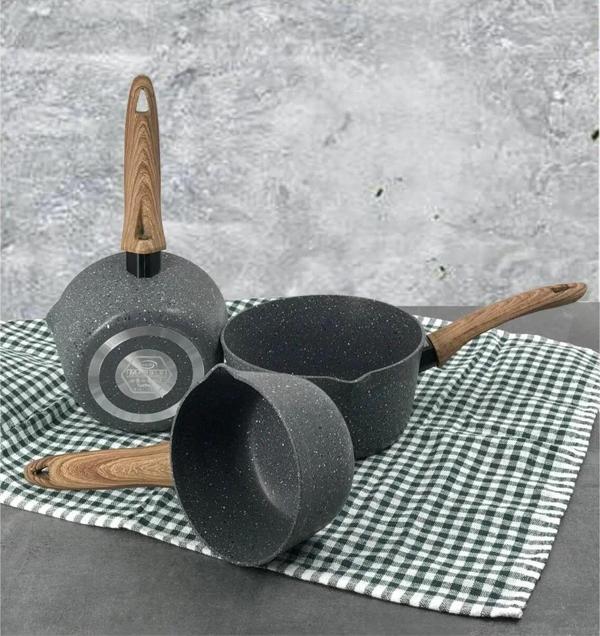 Leydi Marble Natura Granit Sosluk Set Silikon Çırpıcı Hediyeli - Image 1