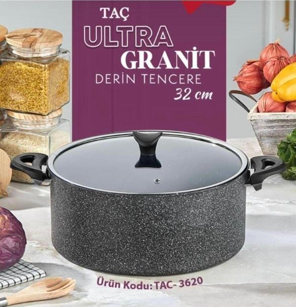 Taç Ultra Granit Derin Tencere 32 Cm 3462 - Image 1