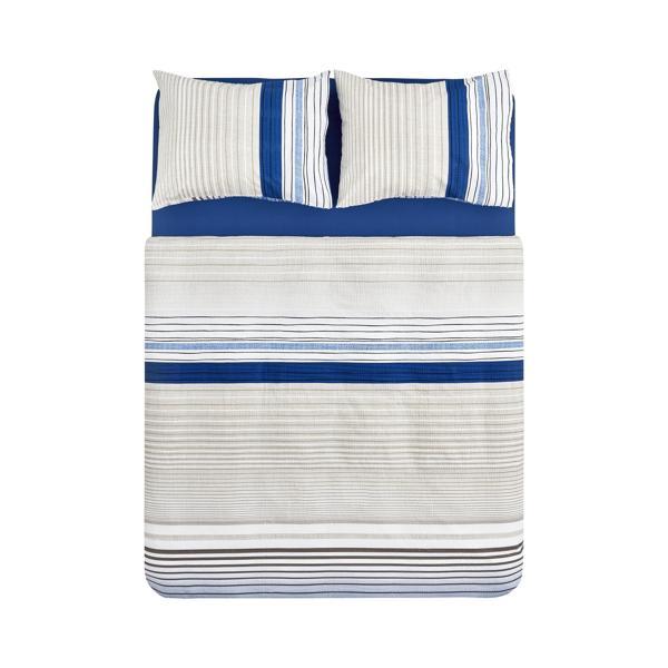Nautica Home Olympus Stripe Tek Kişilik Nevresim Takımı Blue - Image 1