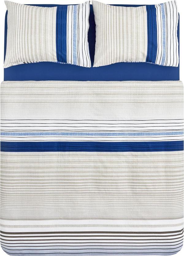 Nautica Home Olympus Stripe Tek Kişilik Nevresim Takımı Blue - Image 1