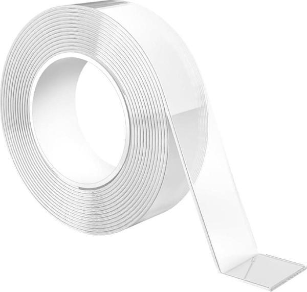 Çift Taraflı Şeffaf Bant - Halı Bandı - 30 mm x 3 Metre - 1 Adet - Image 1