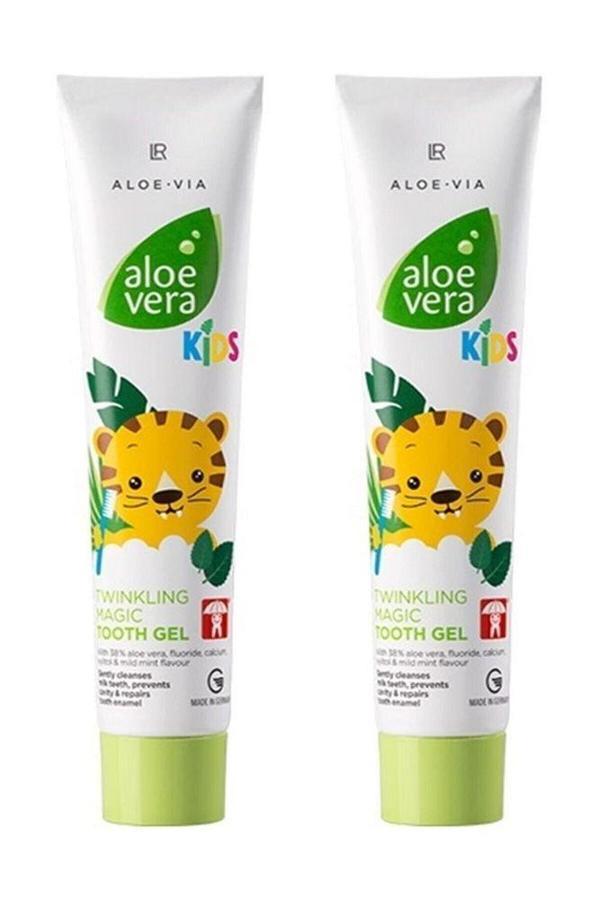 Aloe Vera Kids - Çocuklara Özel Twinkling Magic Diş Macunu - 2'li Set - Image 1