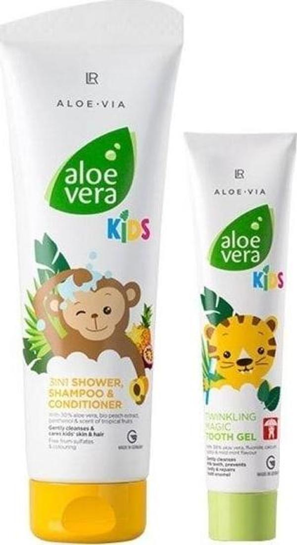 Aloe Vera Orman Arkadaşı Seti Çocuk Şampuan- Diş Macunu - Image 1