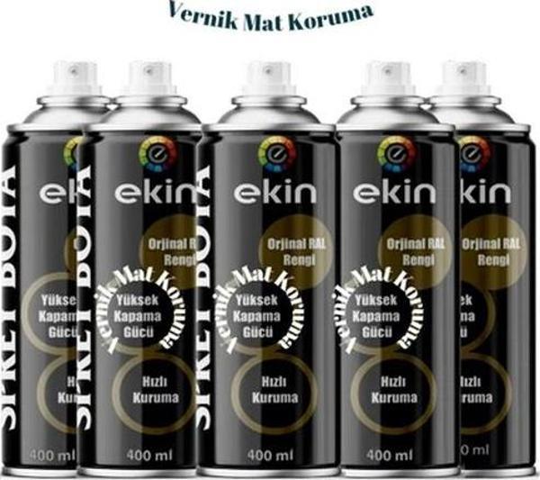 Ekin 400 Ml Şeffaf Sprey Vernik Mat Koruma - 5 Adet - Image 1