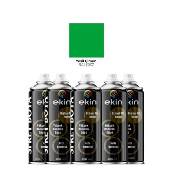 Ekin 400 Ml Sprey Boya Çimen Yeşili Renk - 5 Adet - Image 1