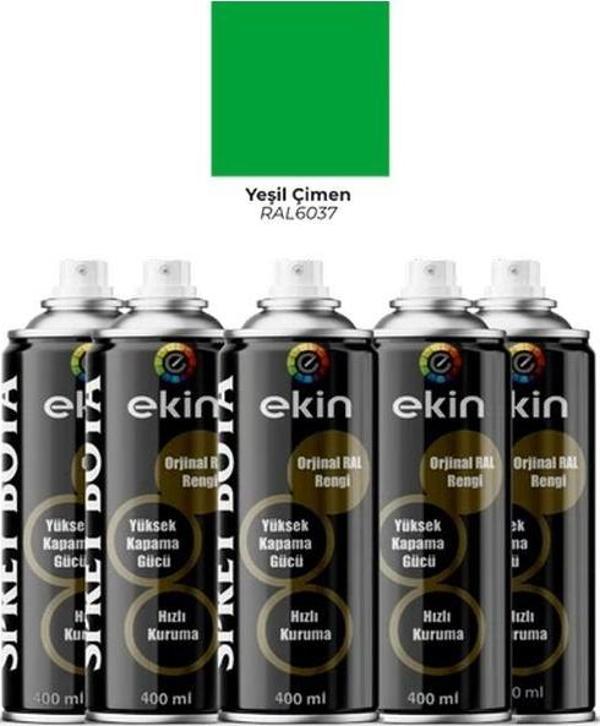 Ekin 400 Ml Sprey Boya Çimen Yeşili Renk - 5 Adet - Image 1