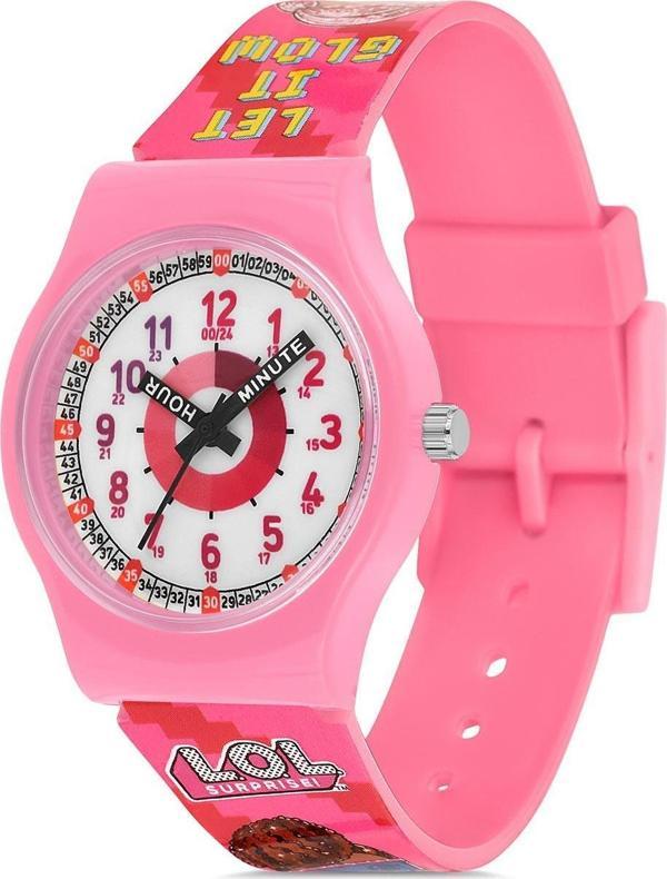 Miniflak Lol Surprise! Omg Lisanslı LOL7517 Pembe Öğretici Kız Çocuk Saati - Image 1