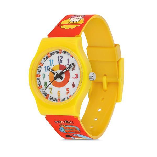 MiniFlak Kral Şakir Lisanslı KS7517 Sarı Kırmızı Öğretici Çocuk Saati - Image 1
