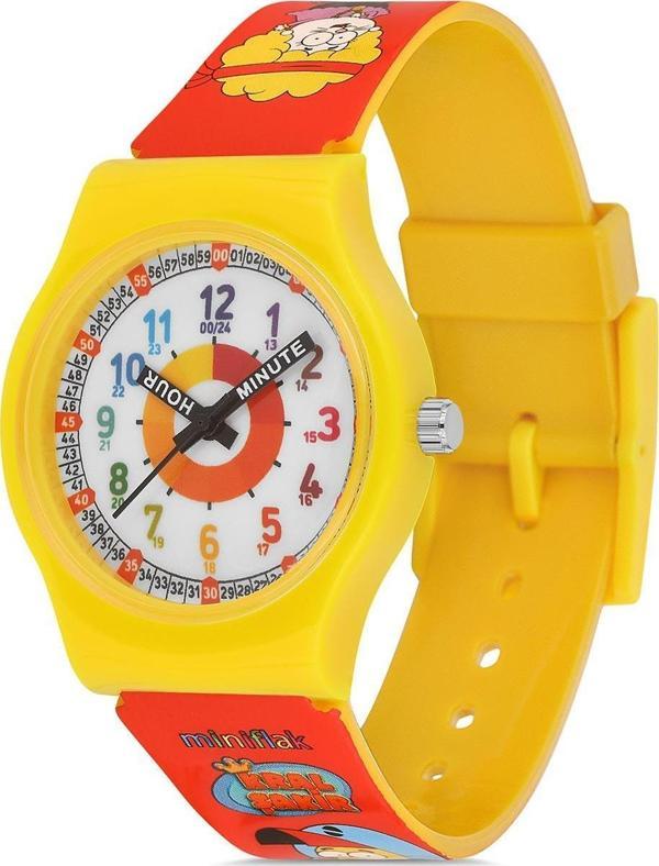 MiniFlak Kral Şakir Lisanslı KS7517 Sarı Kırmızı Öğretici Çocuk Saati - Image 1