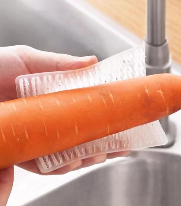 Çok Amaçlı Sebze ve Meyve Temizleme Patates Soyma Fırçası - Image 1