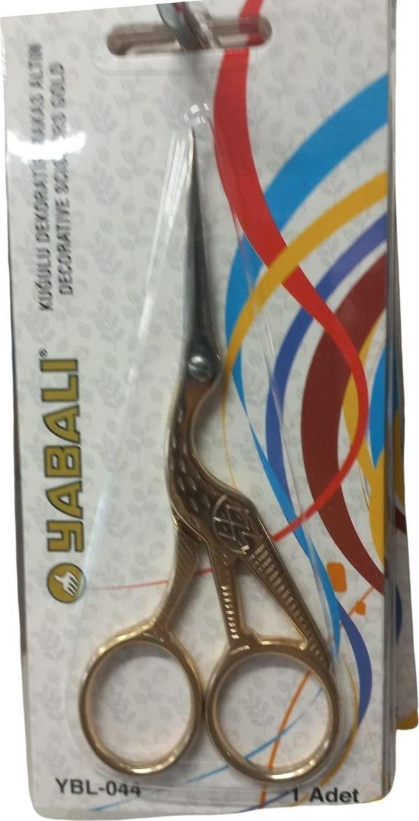 Nakış Makası Kuğulu Dekoratif Makas Altın YBL-044 Model 10 - Image 1