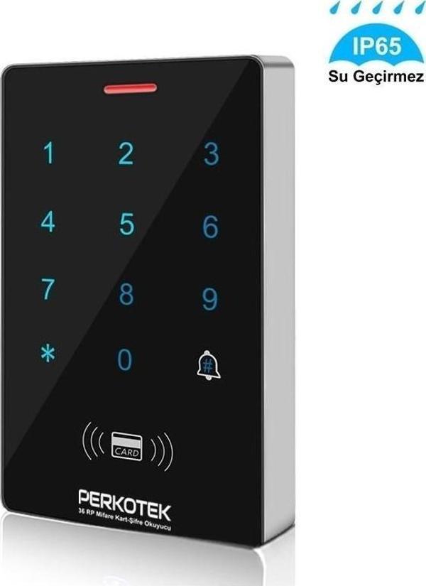 Perkotek 36 RP Hem Mifare Hem de Proximity Kart Okuyucu Şifreli IP65 Geçiş kontrol paneli - Image 1