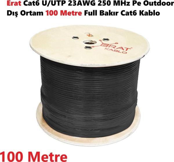 Erat DMP1ER2552IHBUU185 Cat6 Pe Dış Ortam Bakır Cat6 Kablo 100 Metre - Image 1