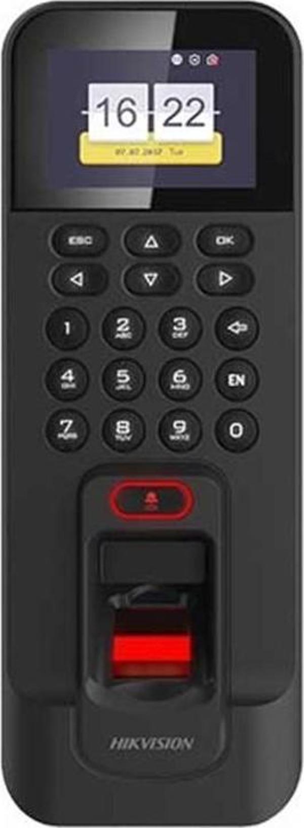 Hikvision DS-K1T804AMF Parmak İzi ve Mifare Kart Okuyuculu Bağımsız Terminal Personel Takip Cihazı - Image 1
