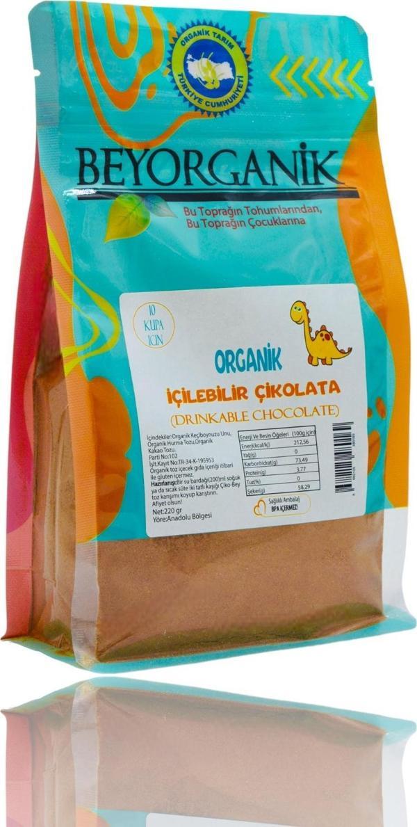 Organik İçilebilir Çikolata 220gr (PESTİSİT ANALİZLİ) (10 KUPA IÇİN) - Image 1
