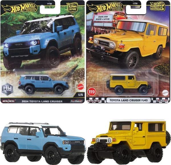 Hot Wheels Premium Land Cruiser Set - 2024 Toyota Land Cruiser & Toyota Land Cruiser FJ43 (1/64) - Image 1