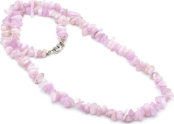 Doğal Kırık Taş Kunzit Taşı Kolye 1.kalite - Image 1