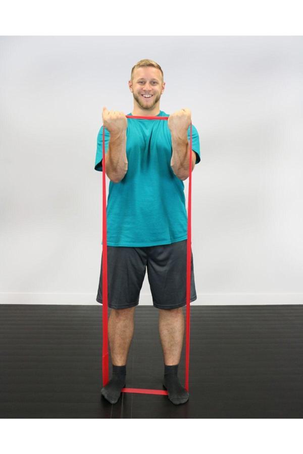 Cando Egzersiz Bandı Exercise Band Loop 76Cm Kırmızı Hafif - Image 1