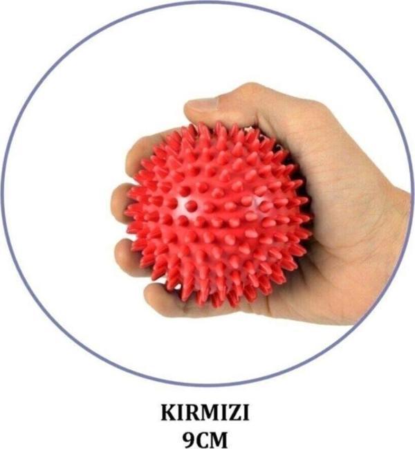 Msd Kırmızı El Egzersiz Masaj Ve Duyu Topu, Yumuşak Dikenli Top Kırmızı Renk 9 Cm - Image 1