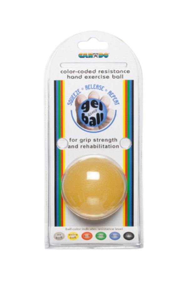 Cando Jel Sıkma Egzersiz Topu Gel Squeeze Ball Sarı X-Hafif - Image 1