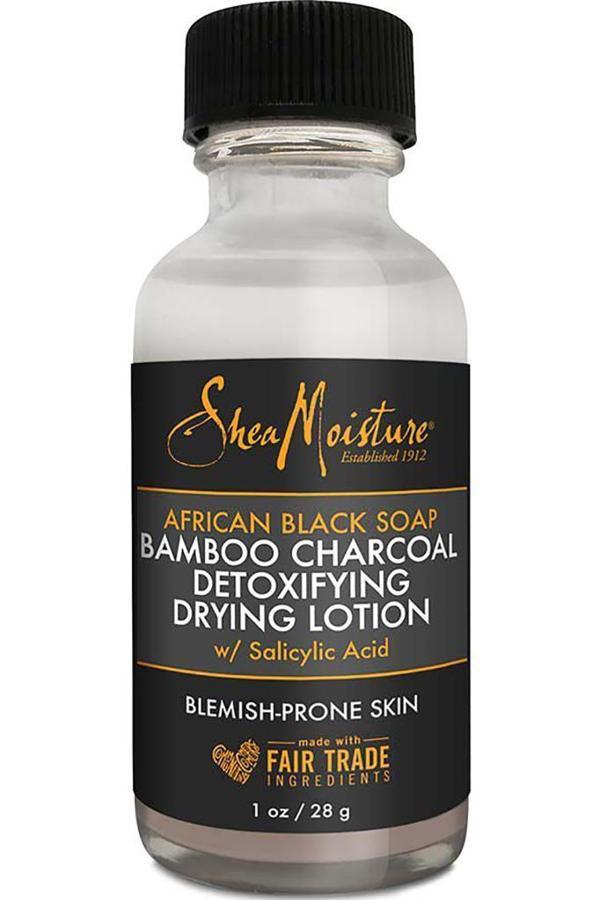 Shea Moisture Afrika Siyah Sabunu ve Bambu Kömürü Detoks Akne Kurutucu Losyon 28GR - Image 1