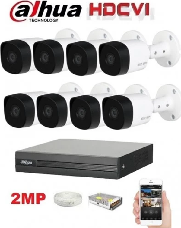 Dahua 8li Ahd Güvenlik Kamera Seti - Image 1