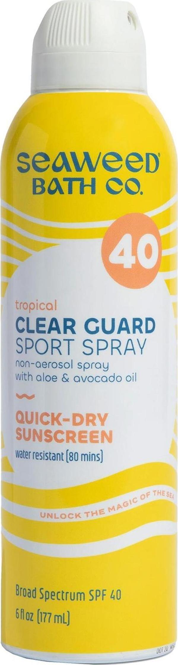 Seaweed Bath Co. SPF40 Clear Guard Sport Güneş Spreyi 177ML - Image 1