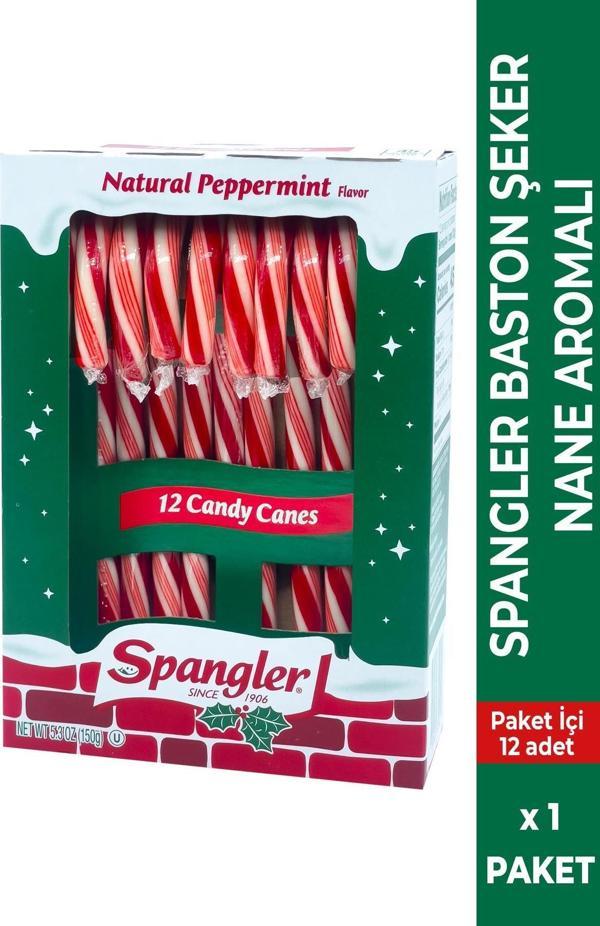 Spangler Peppermint Nane Aromalı Baston Şeker 150GR - Image 1
