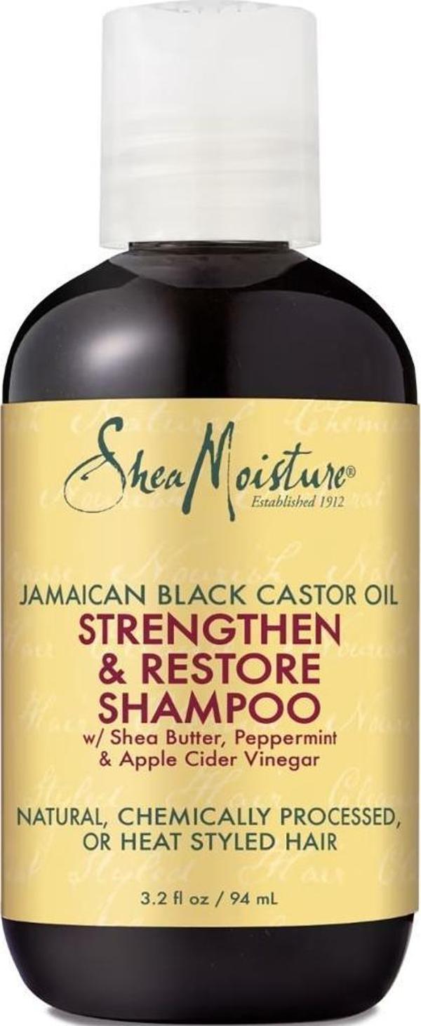 Shea Moisture Jamaican Black Castor Oil Güçlendirici ve Onarıcı Şampuan 95ML - Image 1