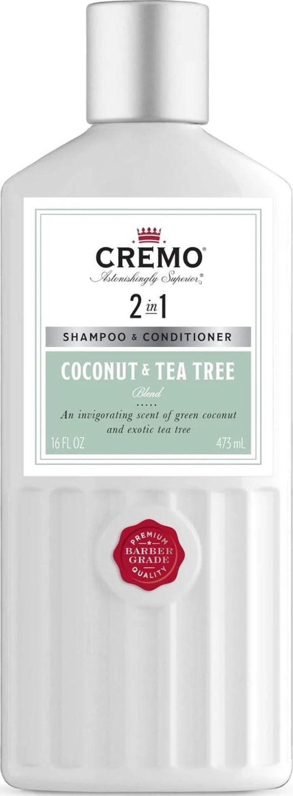Cremo 2in1 Coconut & Tea Tree Şampuan ve Saç Kremi 473ML - Image 1