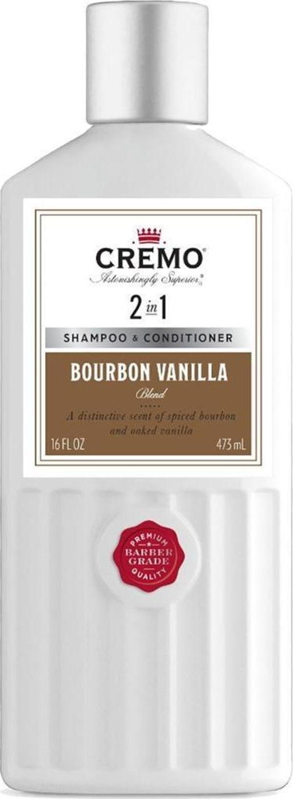 Cremo 2in1 Bourbon Vanilla Şampuan ve Saç Kremi 473ML - Image 1