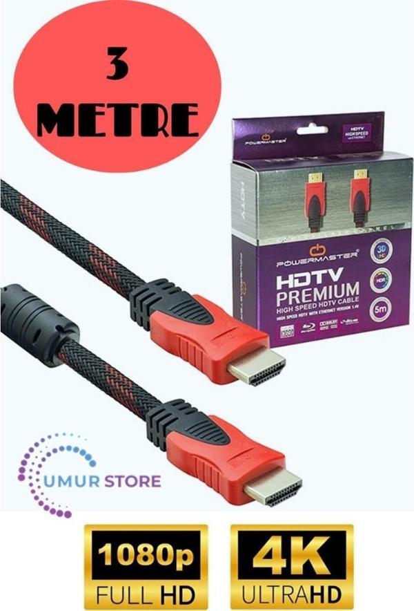 HDMI Kablo 1.kalite 3D 4K 1080P Monitör Uydu Alıcısı Pc Uyumlu HDMI Kablosu - Image 1