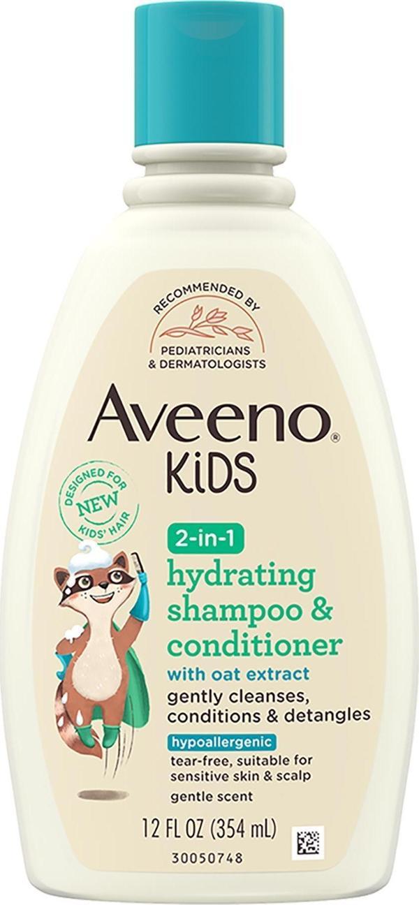Aveeno Kids 2'si 1 Arada Nemlendirici Şampuan ve Saç Kremi 354ML - Image 1