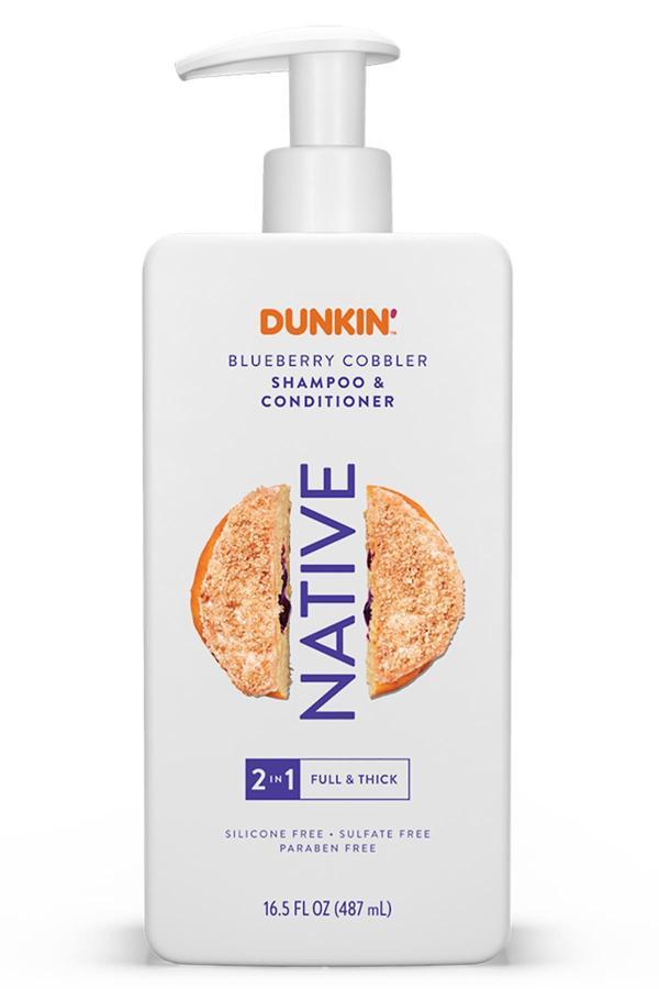 Native Dunkin Blueberry Cobbler 2’si 1 Arada Şampuan ve Saç Kremi 487ML - Image 1