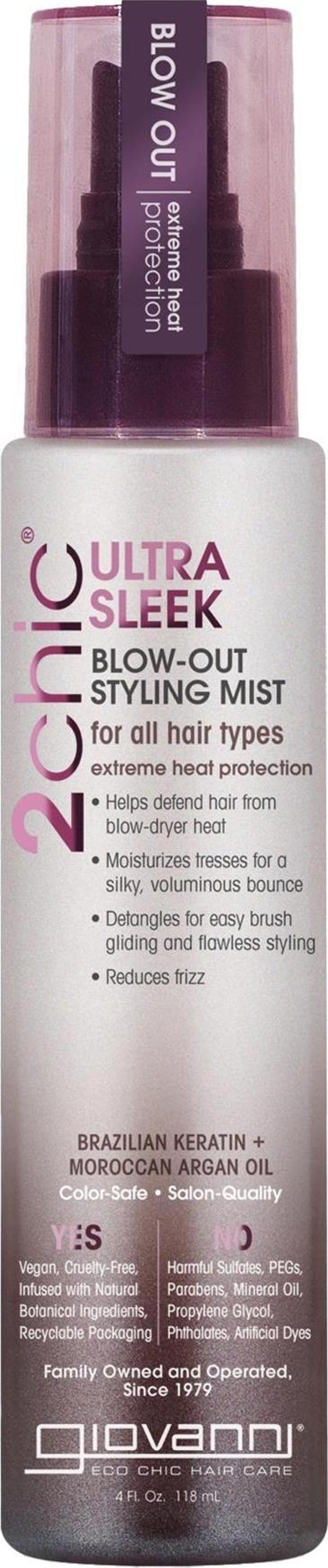 Giovanni 2chic Ultra-Sleek Fön Öncesi Şekillendirici Saç Spreyi 118ML - Image 1