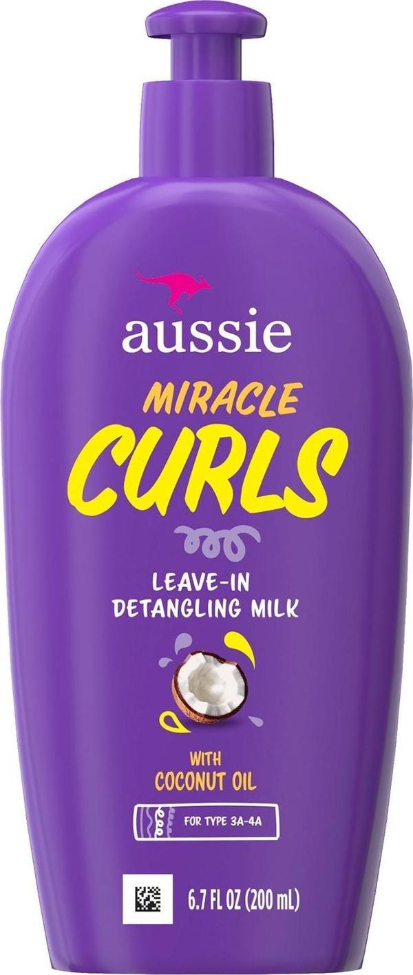 Aussie Miracle Curls Dolaşık Saç Açıcı Durulanmayan Saç Bakım Sütü 200ML - Image 1