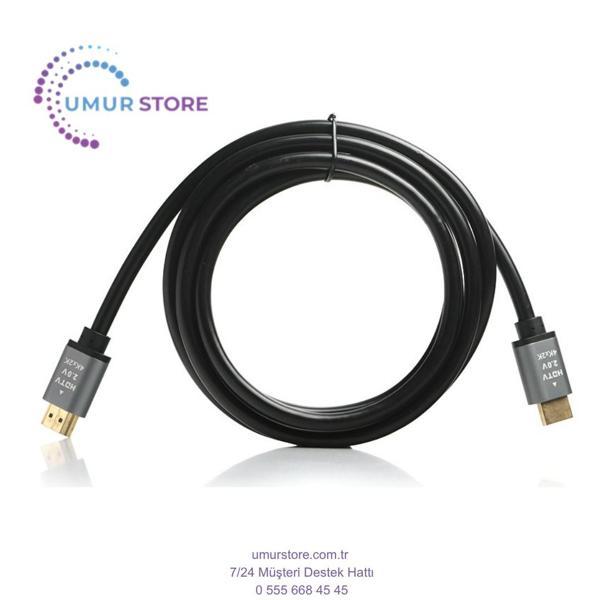 2 Metre 2.0 HDMI Kablo - 4K 60Hz,3D,18Gbps,HDR, HDCP 2.2, Dolby, eARC, Örgü Kablo (DK-HD-CV20L200G) - Image 1