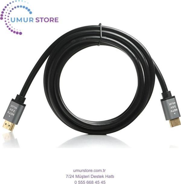 2 Metre 2.0 HDMI Kablo - 4K 60Hz,3D,18Gbps,HDR, HDCP 2.2, Dolby, eARC, Örgü Kablo (DK-HD-CV20L200G) - Image 1