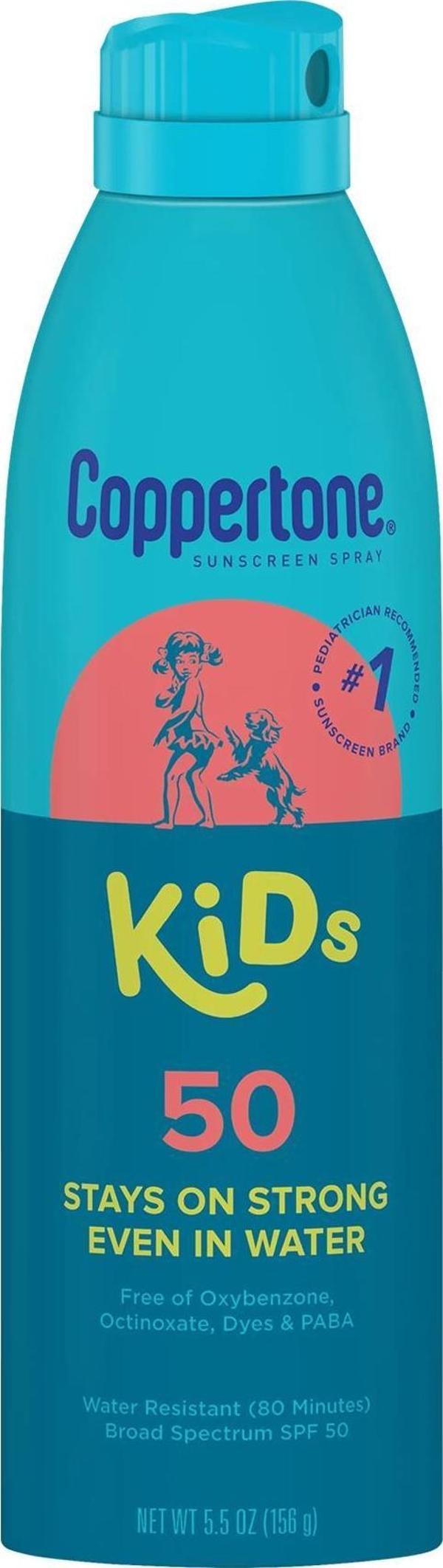 Coppertone Kids SPF50 Çocuklar İçin Güneş Spreyi 156GR - Image 1