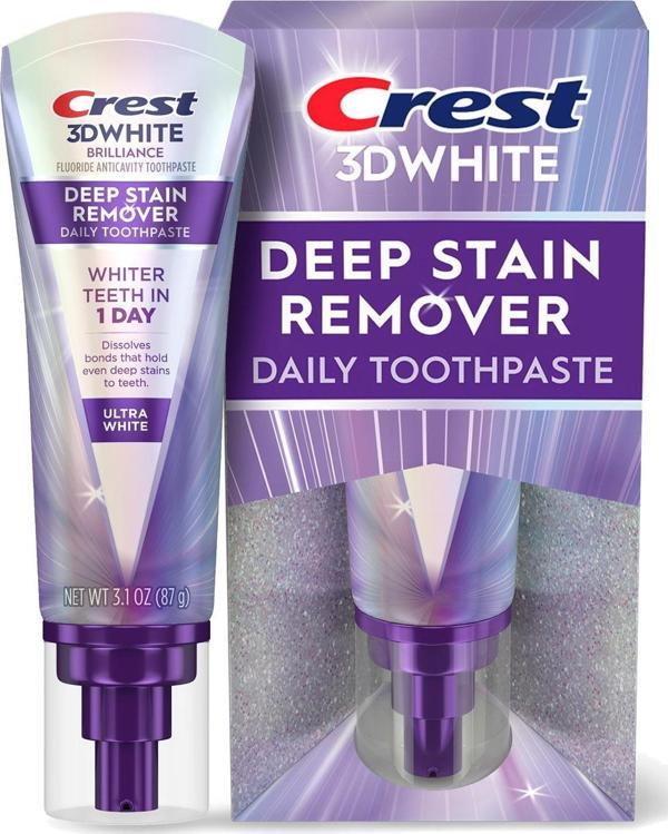 Crest 3DWhite Brilliance Deep Stain Remover Ultra White Diş Macunu 87GR - Image 1