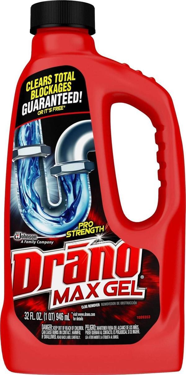 Drano Max Gel Lavabo Tıkanıklık Açıcı 946ML - Image 1